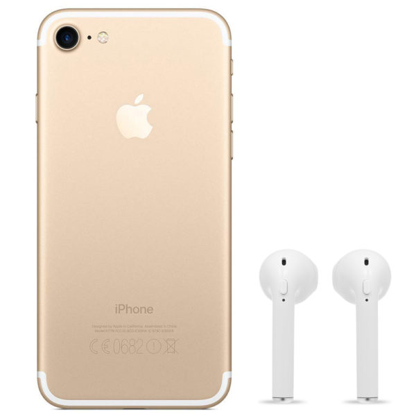 iphone 7 32gb Gold wireless headphones Back