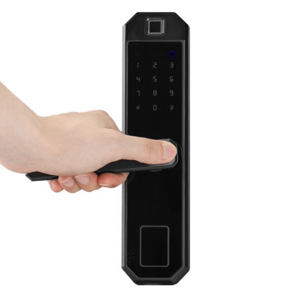 Smart Lock with Fingerprint Reader X5 Black - Image 4
