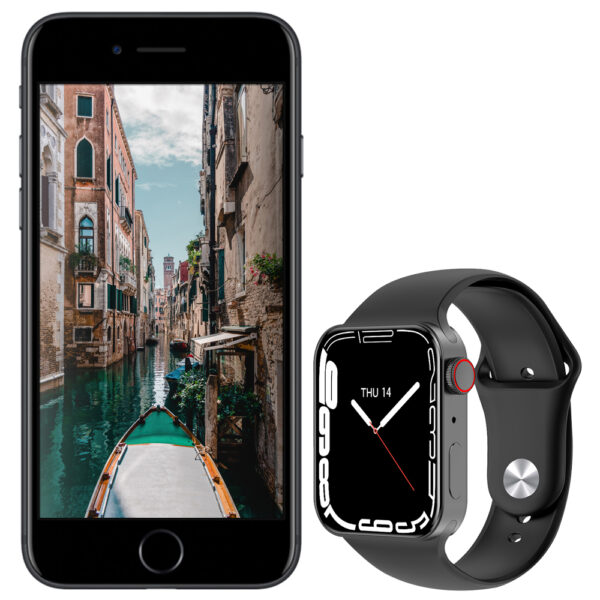 iPhone 7 Black 128GB + Smartwatch T100 Pro Black (Gift) - 3 months warranty - Image 2