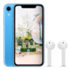 iphone xr 64gb Blue wireless headphones Display