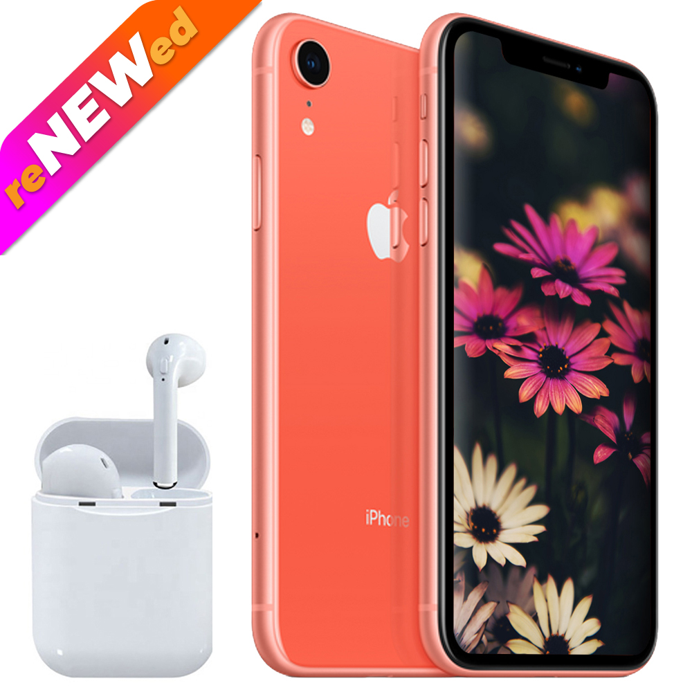 Buy Apple iPhone XR 64GB Coral + Wireless Headphones - Blackbull Shop