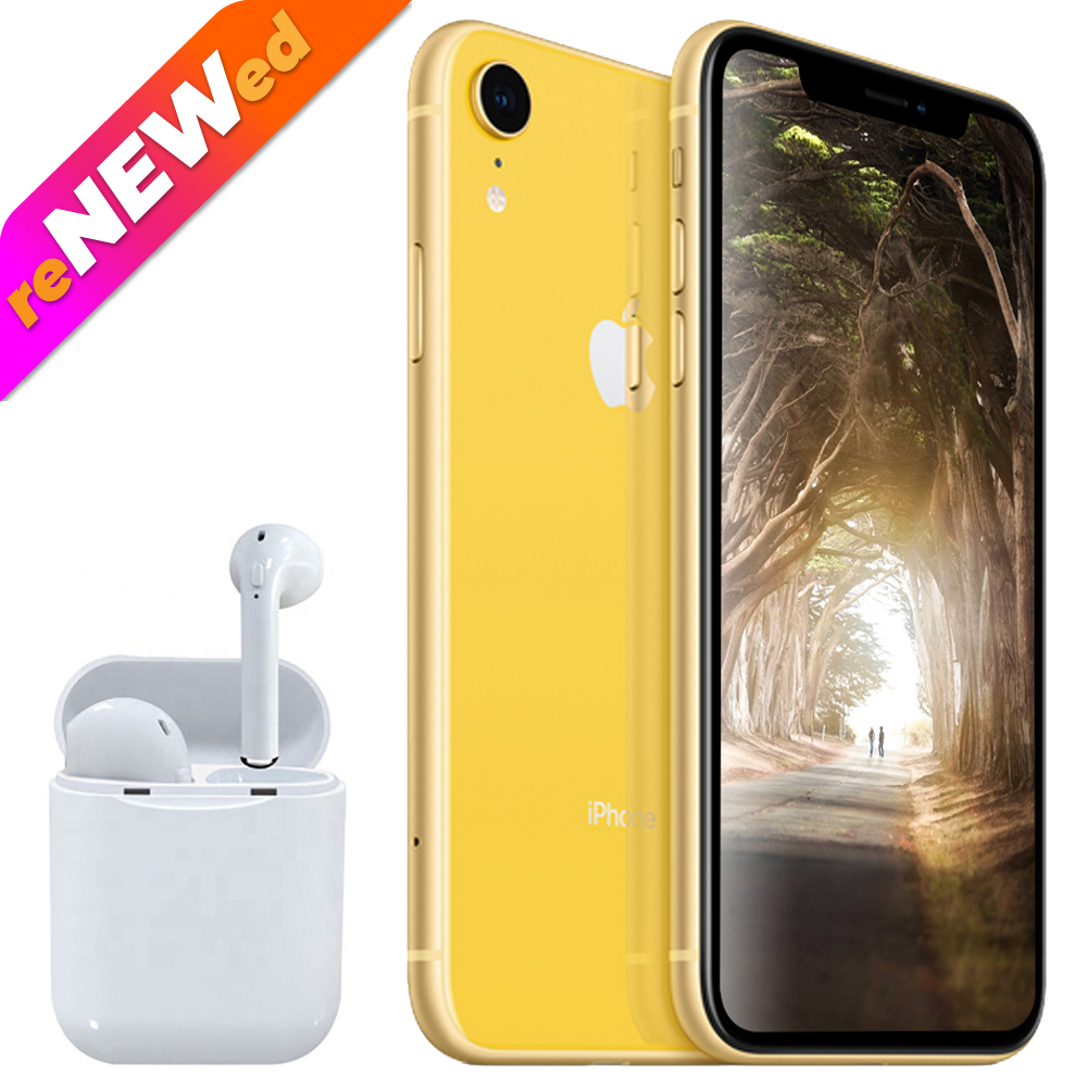 Buy Apple iPhone XR 64GB Yellow + Wireless Headphones - Blackbull Shop