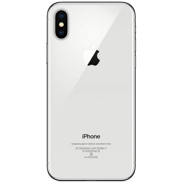 apple iphone x silver back