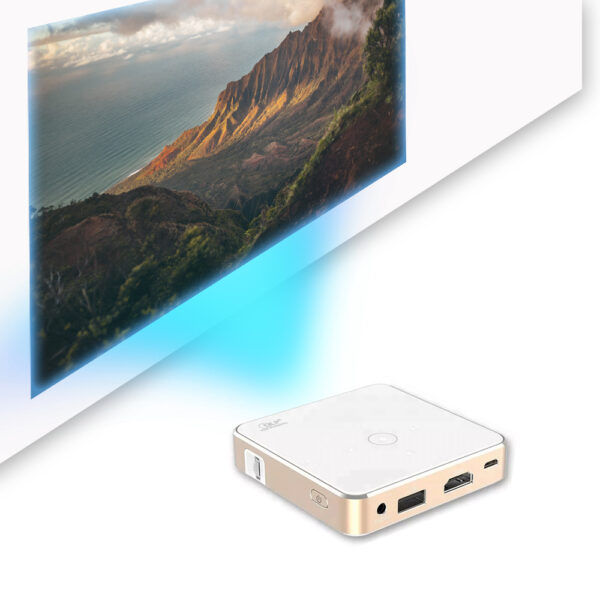 Mini Portable DLP Projector P30 White - Image 2