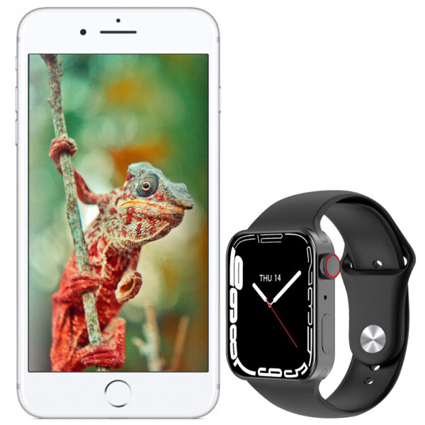 iPhone 7 128GB Silver + Smartwatch T100 Pro Black (Gift) - 3 months warranty - Image 2